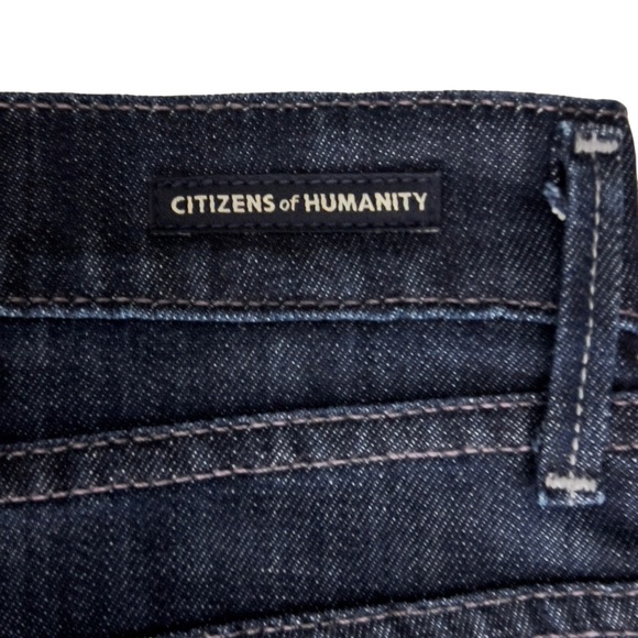 EUC CitIzens of Humanity Hutton Size 31 Medium Rise Wide Leg Dark Wash - Picture 5 of 16